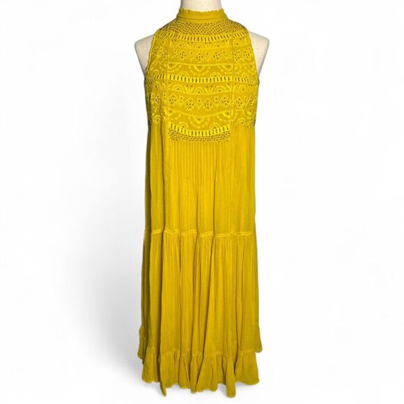 Sundance Dresses & Skirts - SUNDANCE CATALOG Beaded High Neck Halter Dress Large Indian Inspired Boho Gypsy